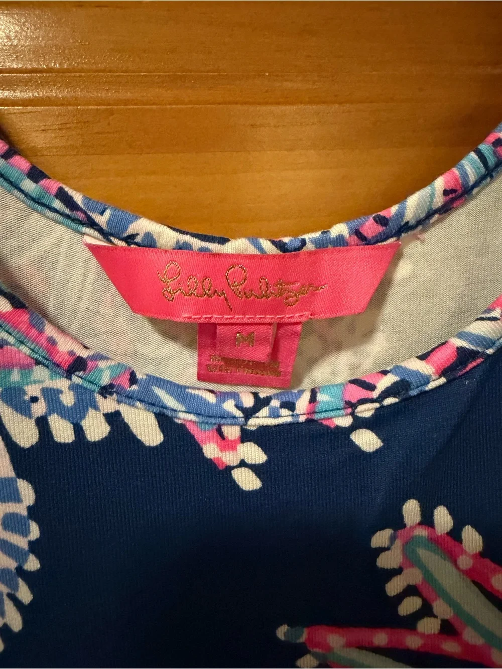 Lilly Pulitzer Jarrett romper Navy Pink Blue Floral Tank Dress with Tassel Trim